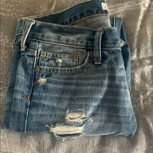 Distressed jeans